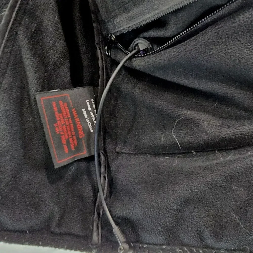 Venustas Vest Mens Medium Black Heated Puffer Insulated Warming Outdoor